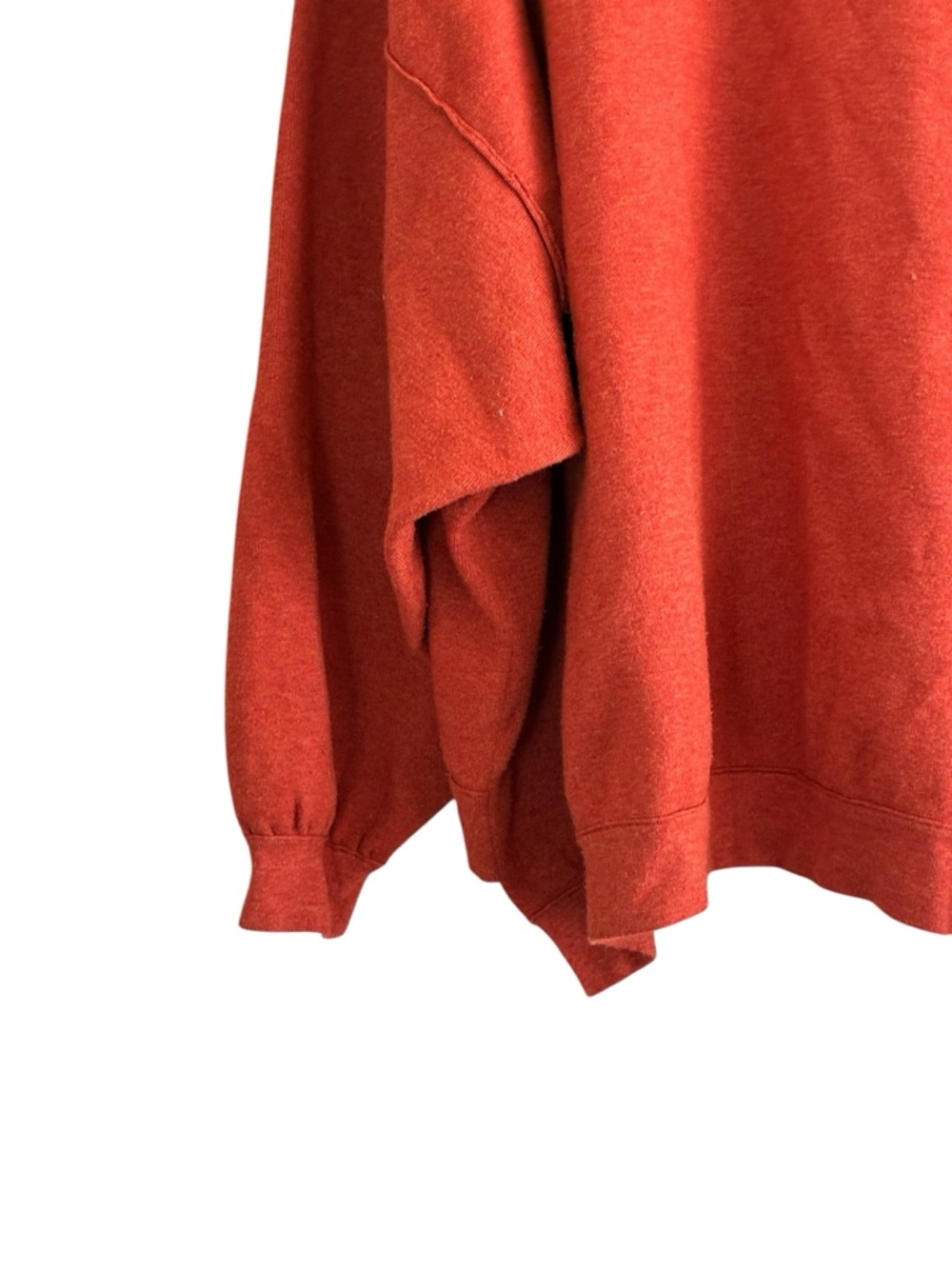 Free People | Uptown Pullover burnt orange rust slouchy oversized sweater small - Picture 11 of 13